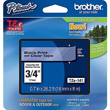 Brother Tze 141 Application: 18Mmx8M