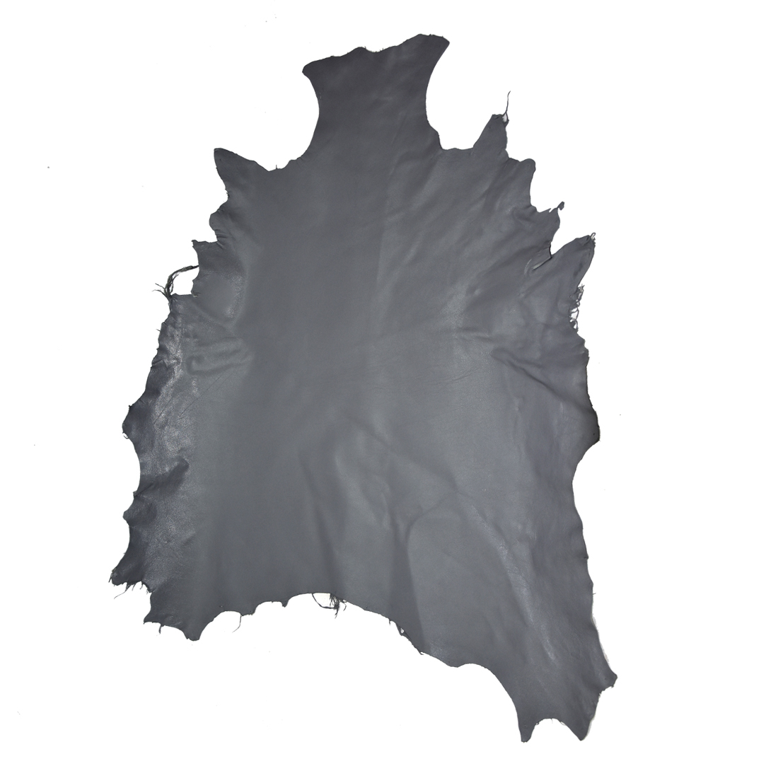 Sheep Genuine Leather Hide Silver Color