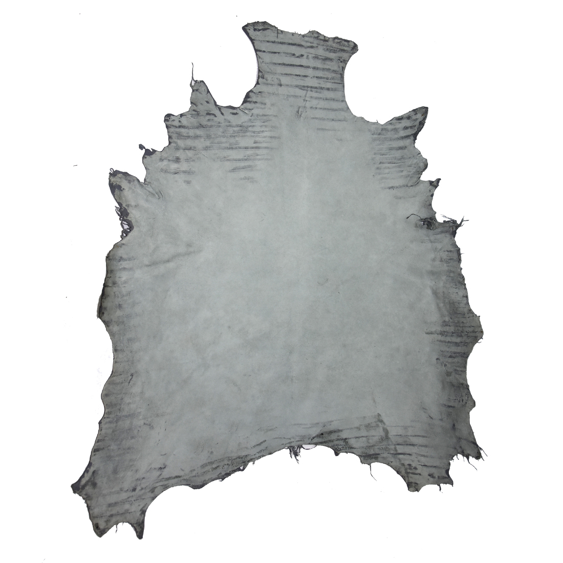 Sheep Genuine Leather Hide Silver Color