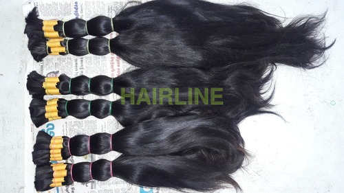 Silky Straight Weaving - 100% Human Hair, Length: 6-28 Inches, Multiple Colors Available, Remy Indian Quality