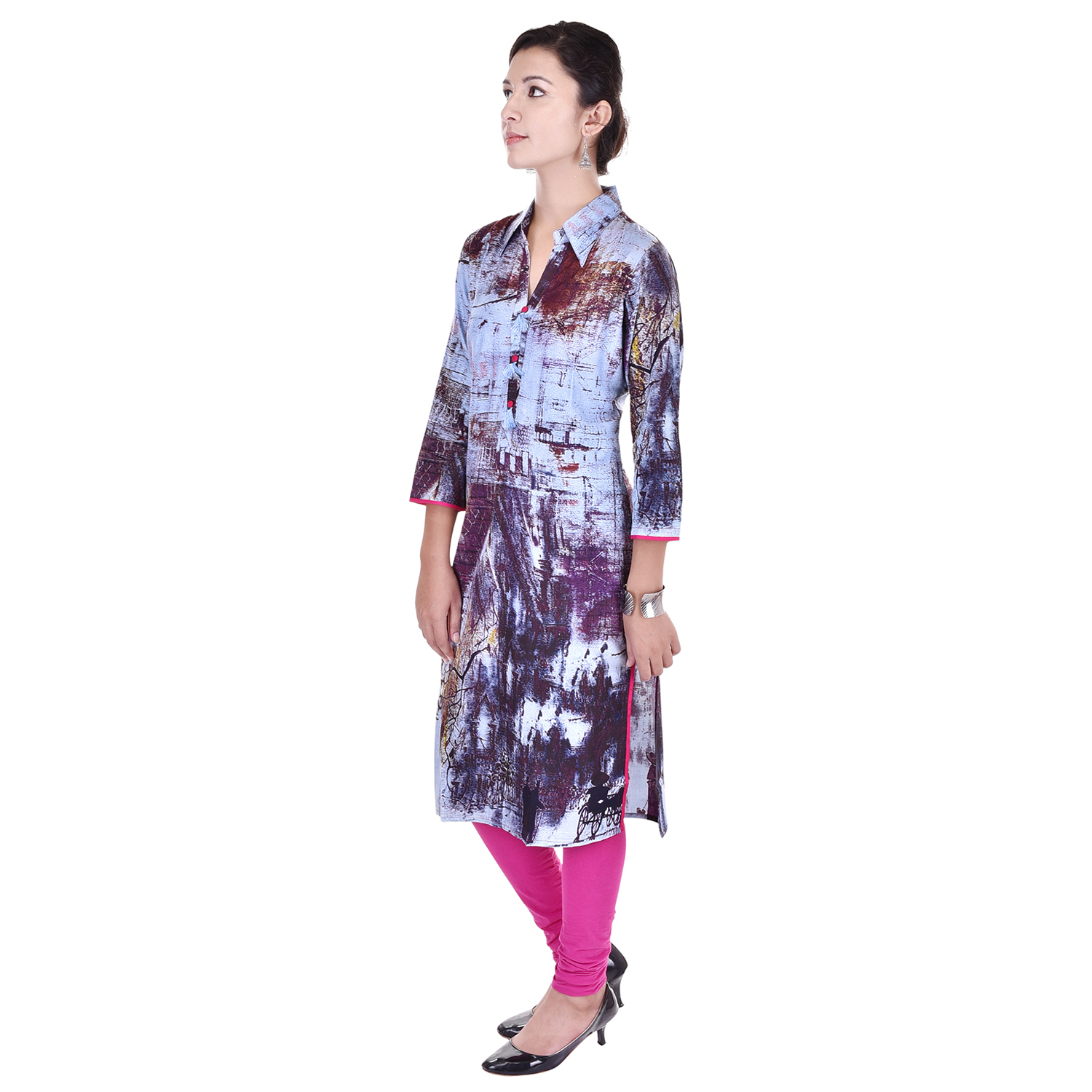 Digital Rayon Kurti Bust Size: 36