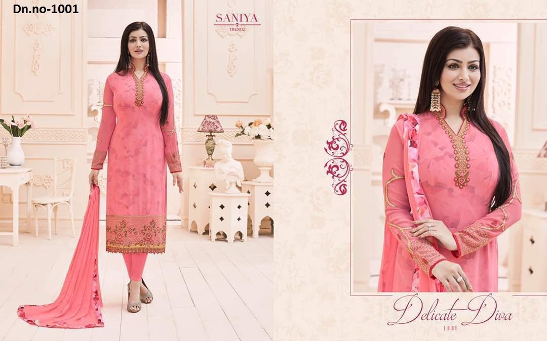 Embroidered Printed Salwar Suit