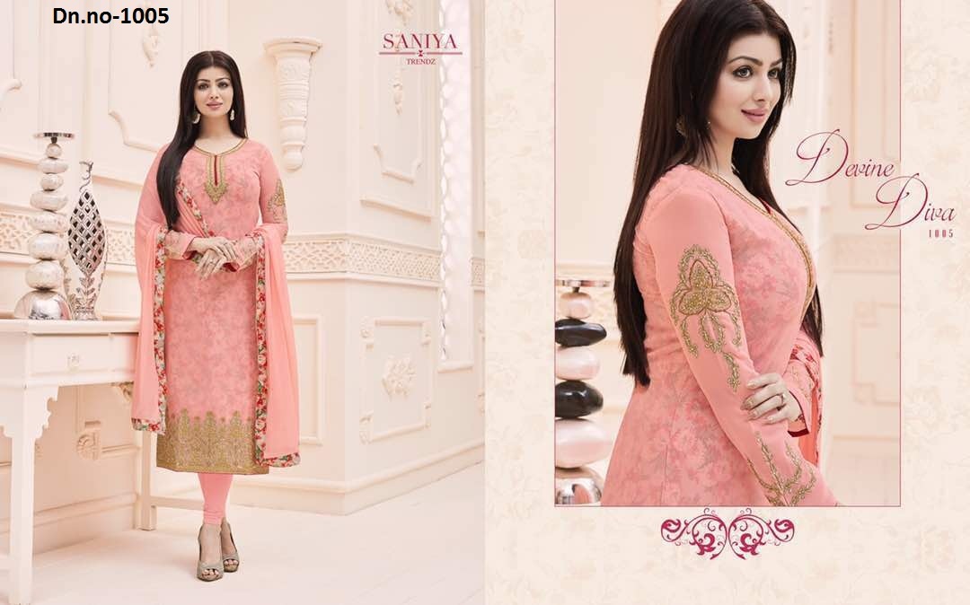 Embroidered Printed Salwar Suit