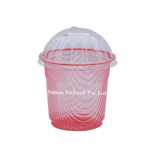 Large Plastic Glass - Pp Material, 200ml Size, Red Color | Lightweight, Break Resistant, Attractive Design
