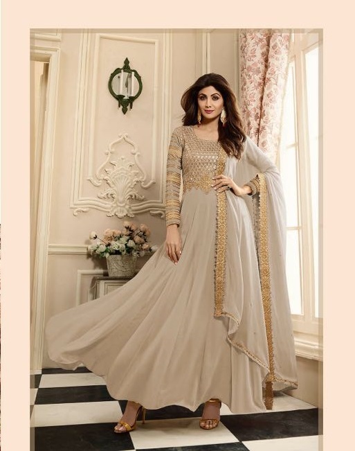 Multicolor Designer Georgette Suit