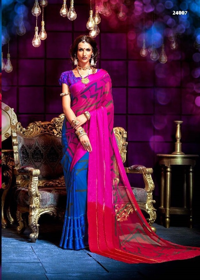 Multi Printed Saree