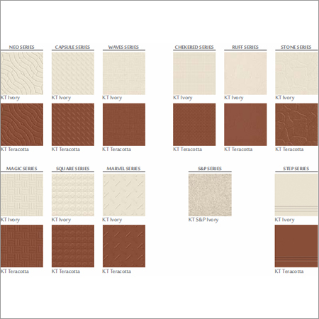 विट्रिफाइड पार्किंग टाइल्स 300x300 मिमी