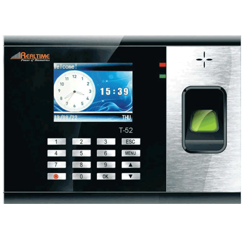 Attendance Recorder T52 Biometric Realtime System