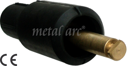 CCM Series - Brass Cable Connector 400/600 Amps | Rugged Design, Heat & Oil Resistant Insulators, Hex Positive Locking System, Male & Female Types