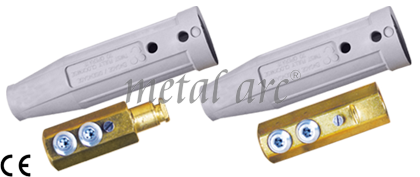 CCT Series - Brass Connectors, 400-600 Amps, Cable Size 50-95 mm² | Heat, Oil & Abrasion Resistant, Hex & Half Round Locking Options