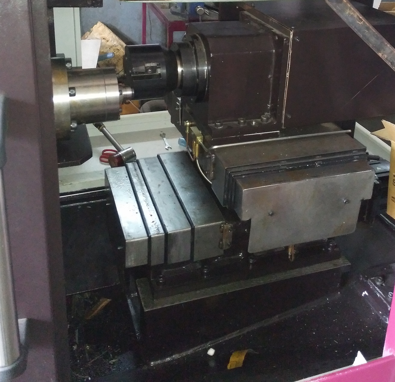 Cnc Polygon Turning Machine With Electronic Gear Box System