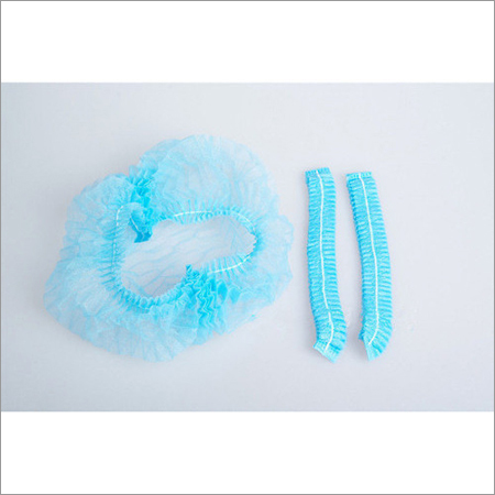 Bouffant Cap - Non-Woven Fabric, Blue Color | Disposable, Adjustable for Custom Fitting, Comfortable to Wear, Bacteria Free