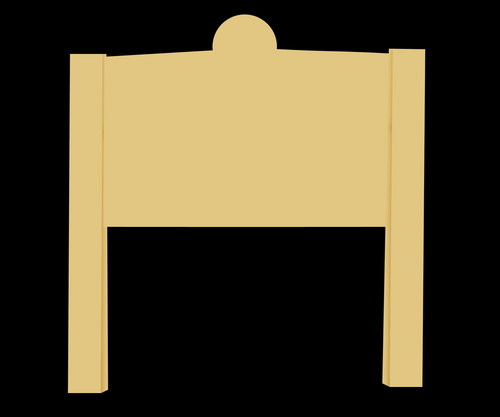 सीमेंट साइन बोर्ड