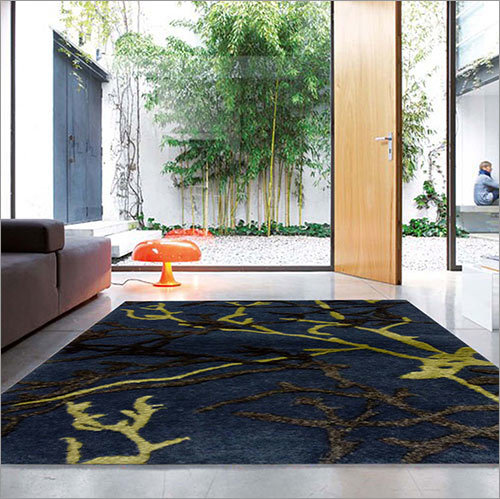 Hand Tufted Carpet - Wool Material, Rectangle Shape, Customized Designs | Anti-Slip Latex Backing, Kid-Friendly Themes, Vacuum Cleaner Friendly