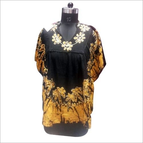 Yellow And Black Latest Kurti For Women