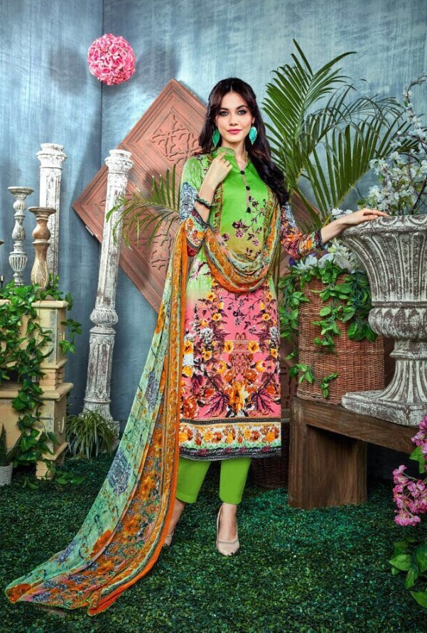 Pink Exclusive Printed Suit