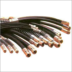 High Pressure Hose Pipe - Rubber, 1/4 inch Inner Diameter, 3/8 inch Outer Diameter | 3000 PSI, -40°F to 250°F Temperature Range, 50 Feet Length, Black