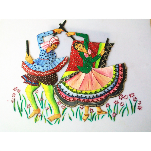 Dancing Couple Oil Painting - Oil on Canvas, Various Colors & Frame Options | Mesmerizing Look, Painted with Utmost Precision, Alluring Design
