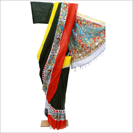 महिलाओं के प्रिंटेड सिल्क कॉटन साड़ी