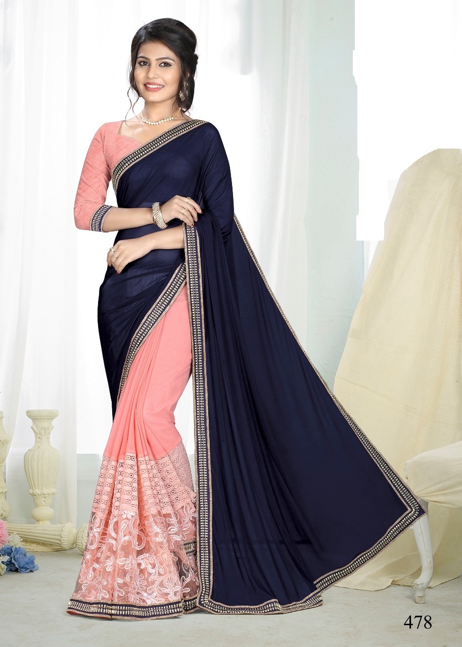 Multicoloured Designer Georgette Saree