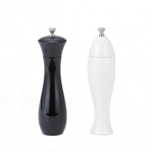 Piano White/Black D Pepper Mill