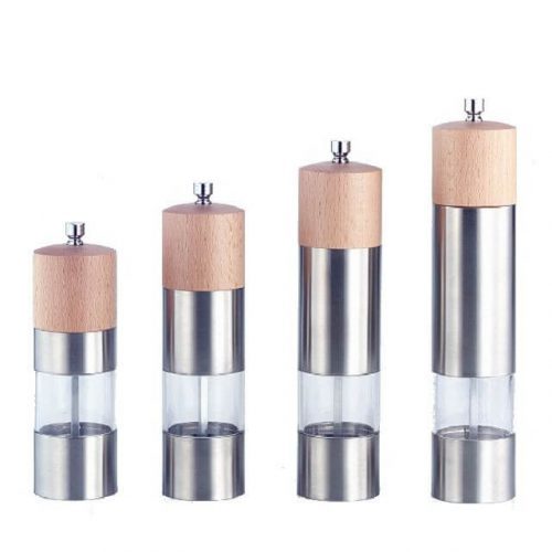 Clear+Satin Finished+Natural Wsa-02 Pepper Mill