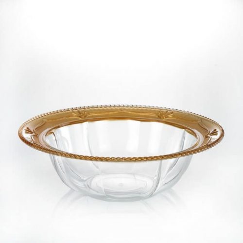 Gold & Transparent Gc-05 Serving Bowl
