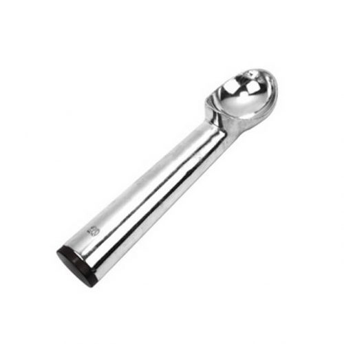 KW-A100-C1 Anti Freeze Ice Cream Scoop - Metal Aluminum Alloy, Glossy Silver Finish | Efficient Ice Cream Serving Tool