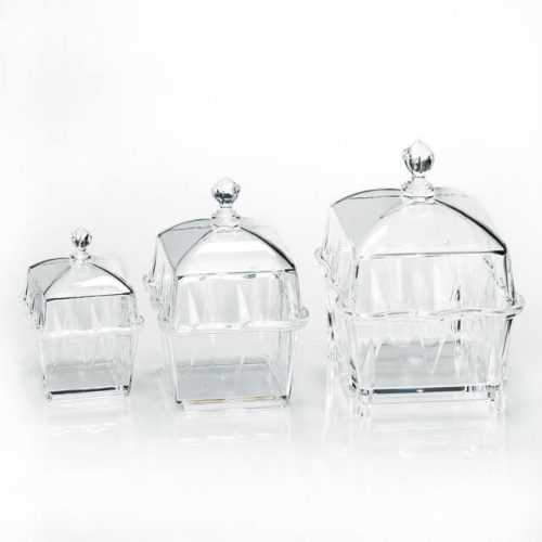 Snacks Server - Acrylic & Other Materials | Transparent Matte Finish, Artistic Design for Elegant Presentations at Events and Gatherings