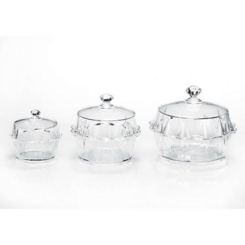 Snacks Server - Acrylic & Other Materials | Transparent Matte Finish, Ideal for Hotels, Homes, Banquets, and Everyday Enjoyment