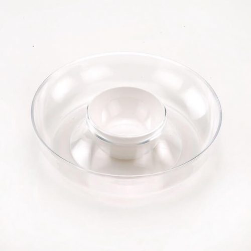 Snacks Server Bowl - Acrylic, Glossy Finish | Transparent, Sleek Design for Effortless Multi-Tasking and Quick Clean-Up