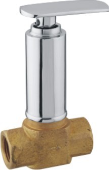 Concealed Stop Cock - Carbon Steel, Stainless Steel, Cast Iron | 3-5 Inches, Silver Finish, Round Shape, Deck-Mounted Connection