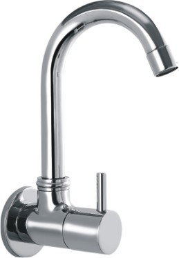 Sink Cock - Color: Silver Or Chrome Finish