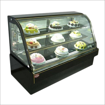 Cake Display Counter - Stainless Steel, As Required Size | Silver Finish, Customizable Dimensions