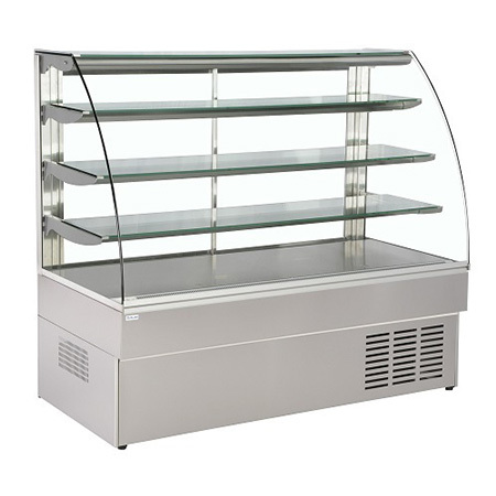 Silver 4 Shelf Display Counter