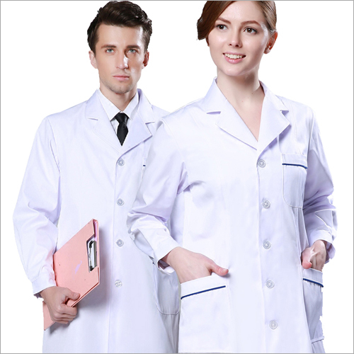 Doctors White Coat - 100% Pure Cotton, Unisex Fit, Ivory White, Breathable Texture with Seamless Stitching & Two Front Pockets