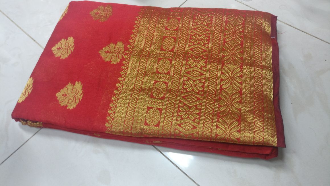 Chiffon Blue Designer Saree