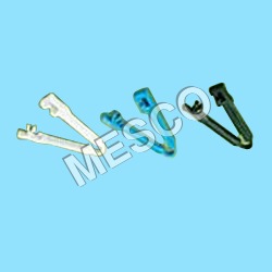 Cord Clamp - Plastic, Disposable Type: Cord Clamp, Rectangle Shape, Blue & White Color | Security Lock, Waterproof, Soiled Grip for Easy Excision