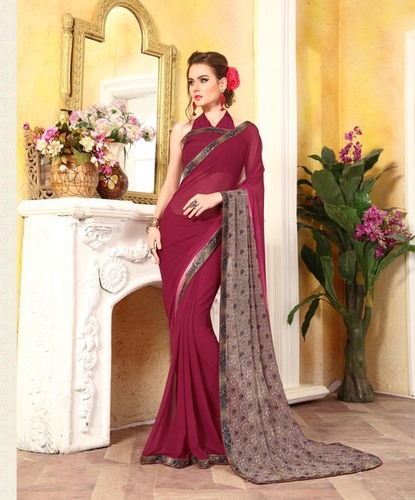 Designer Weight Less Printed Saree