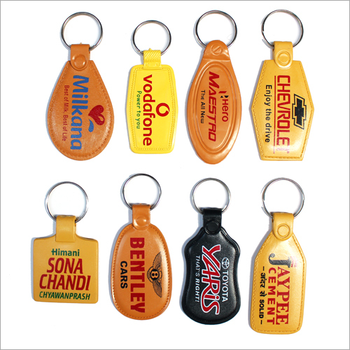 ABS Printed Keychains - ABS Plastic, Metal Ring Chain, Yellow, Orange, Black | Customizable Shapes and Designs for Brand Promotion