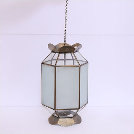 Iron And Glass Hanging Lanterns