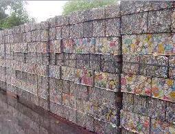 UBC Aluminum Scraps - Compressed Aluminum, A Grade Quality, 99% Purity, Bales Packaging for Aluminum Recycling and Smelting