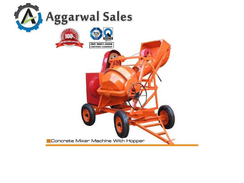 Concrete Mixer With Hopper