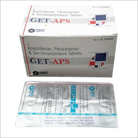 एसिक्लोफेनैक पेरासिटामोल टैबलेट