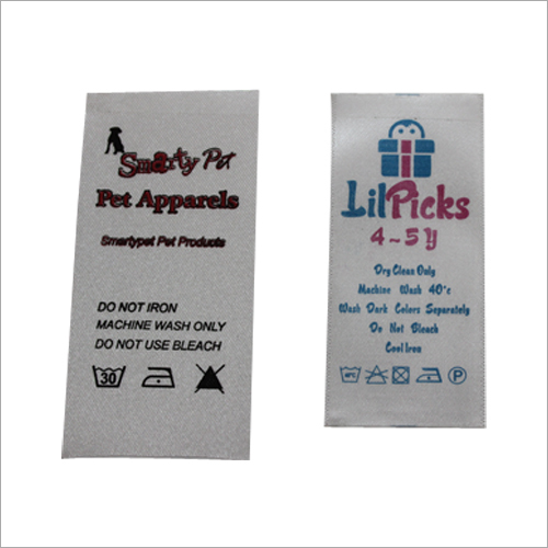 परिधान बुना लूप फोल्ड लेबल