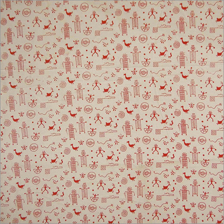 African Hand Block Print Fabric - 100% Cotton, Hand Printed Light Weight Soft Fabric | Floral Pattern, Shrink-resistant, Handmade For Garments & Home Decor