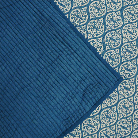 100% Cotton Indigo Blue Quilt