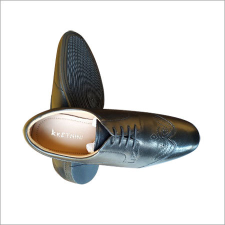 Formal Leather Shoes - Leather, Sizes 6-12, Black, Machine Stitched | Lace-up Closure, Tear-proof, Long Day Comfort, Skin Friendly