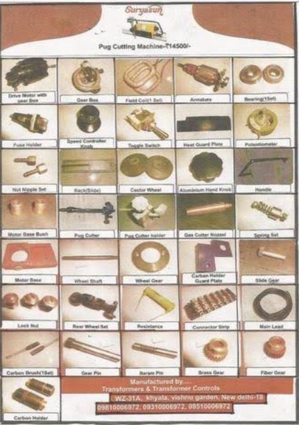 Pug Cutting Machine Spares