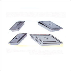 ढक्कन वाला उपकरण ट्रे एस.एस